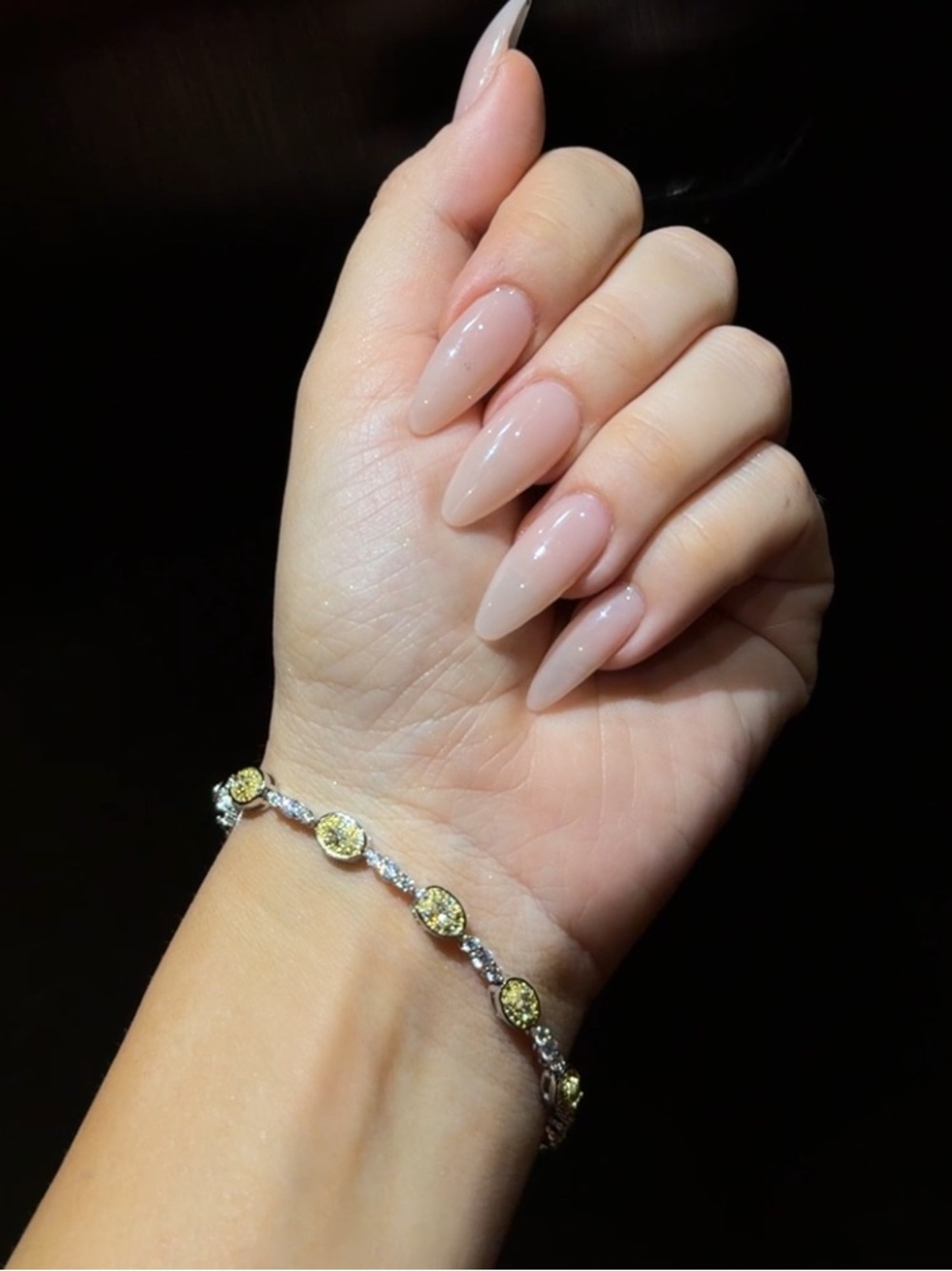 Yellow Diamond Tennis Bracelet